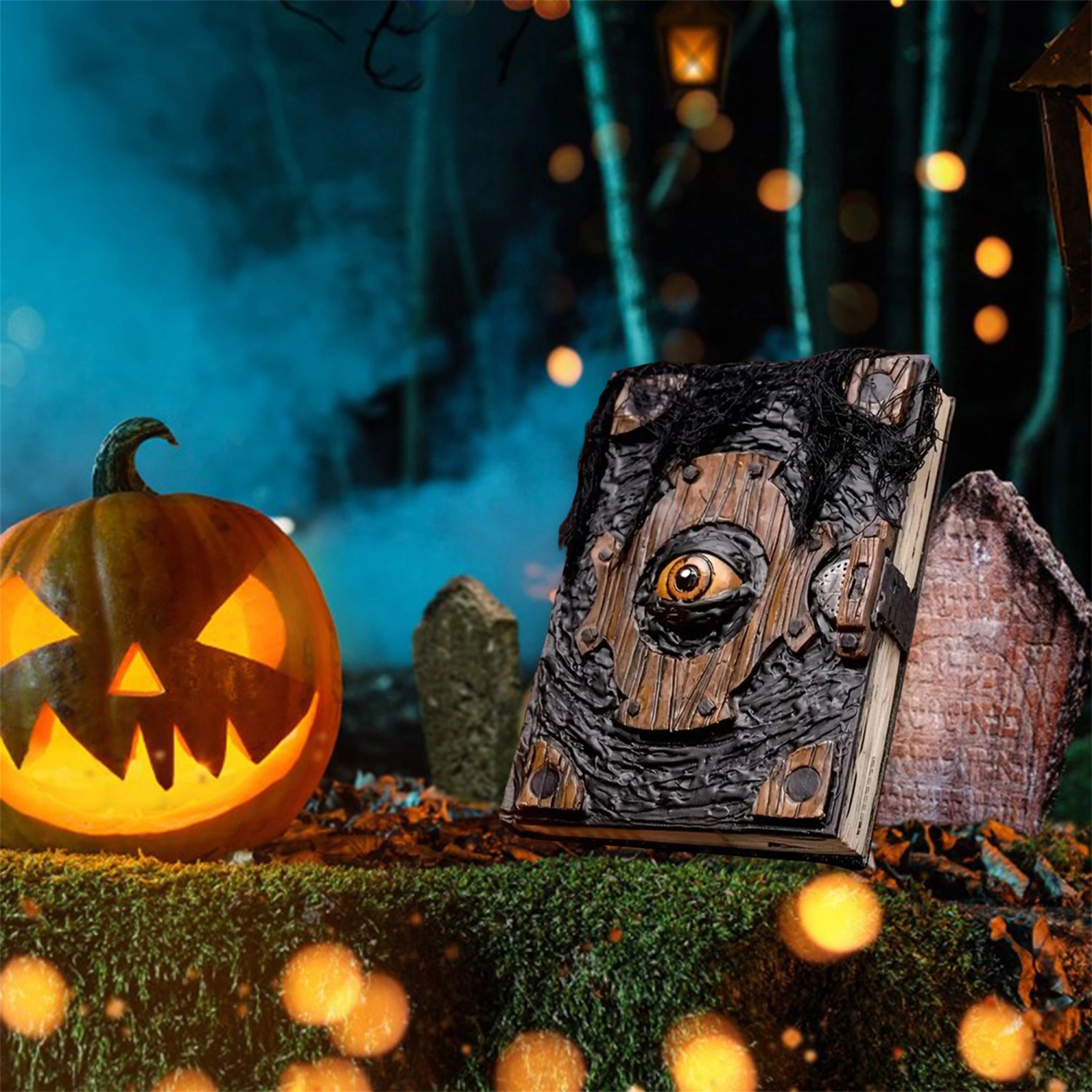 Halloween Decorations Spooky Halloween Curse Demon Eye Horror Book