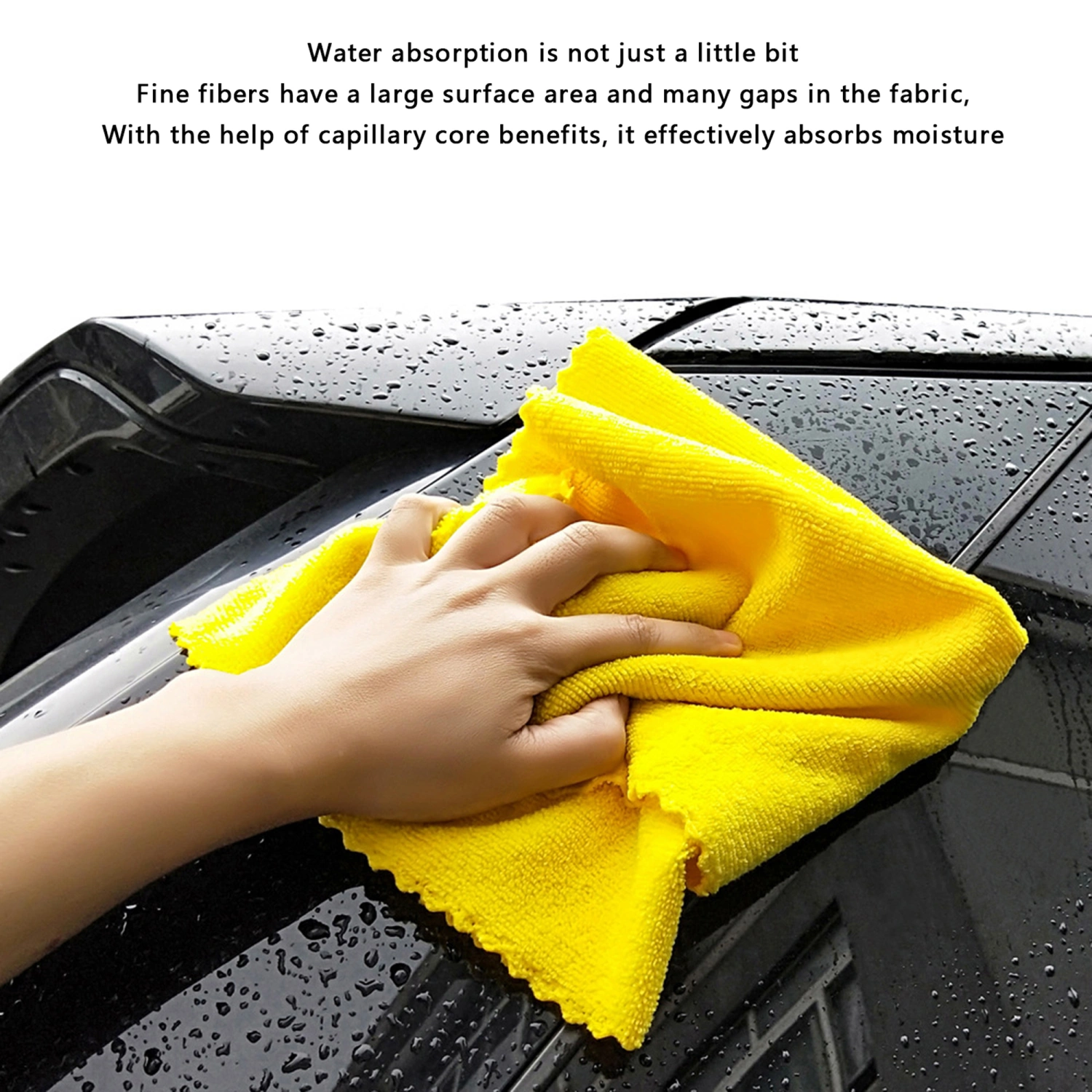 Microfiber Car Wash Towels Lint & Scratch Free Absorbent Dusting Cloth