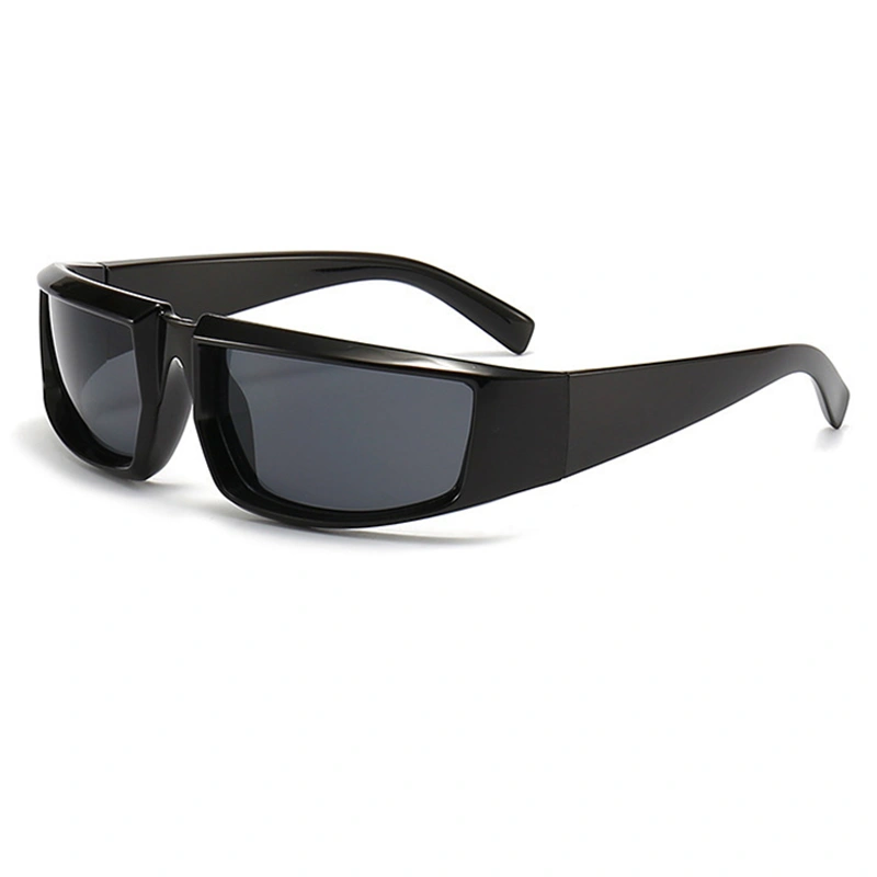 Steampunk Sunglasses Rectangular Sports Glasses for Women Men