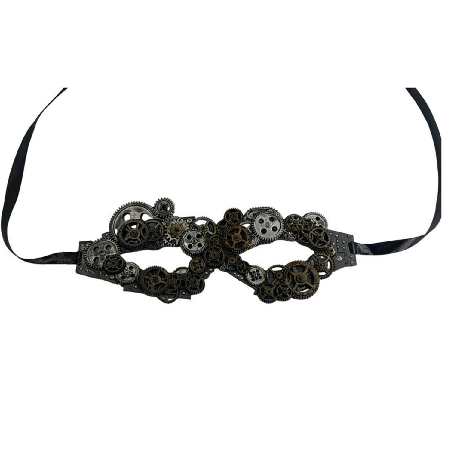 Steampunk Half Facewear Funny Halloween Gears Facewear Headwear