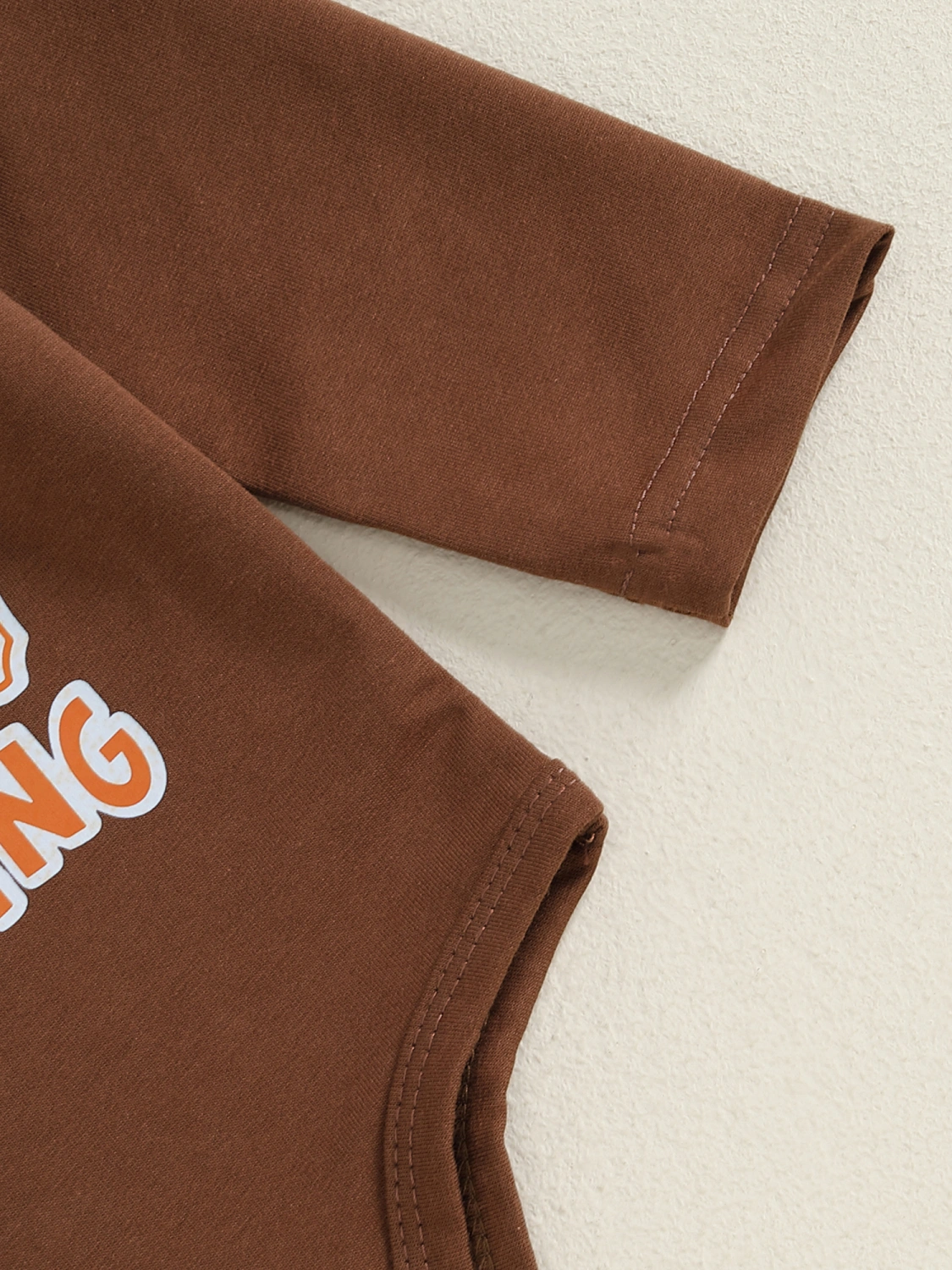 Baby Boy Thanksgiving Outfit Letter Turkey Print Rompers and Pants Hat
