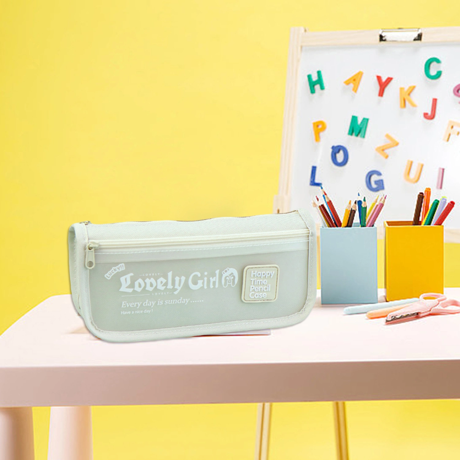 Pencil Pouch with Zipper Large Capacity Pencil Case Pencil Organizer