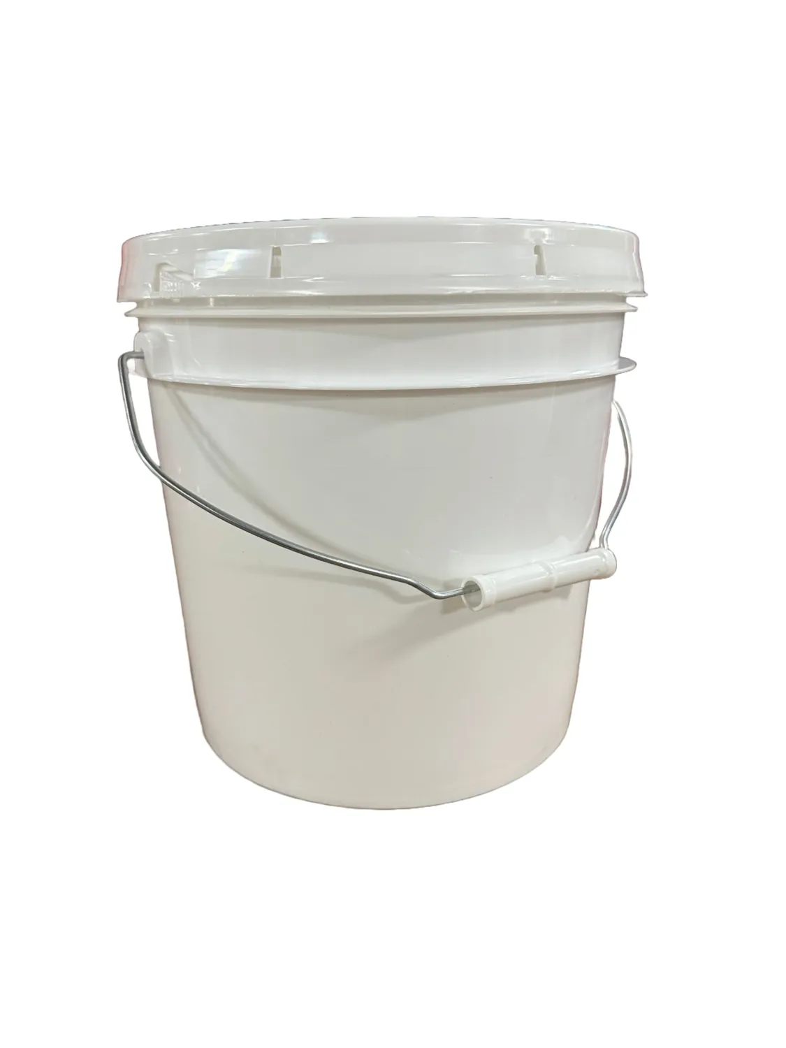 2 Gallon Bucket & Lid -70 Mil -All Purpose Pail - Made in The USA - Muli-Purpose - Food Grade - Contains No BPA Plastic - Recyclable. (White, 1)