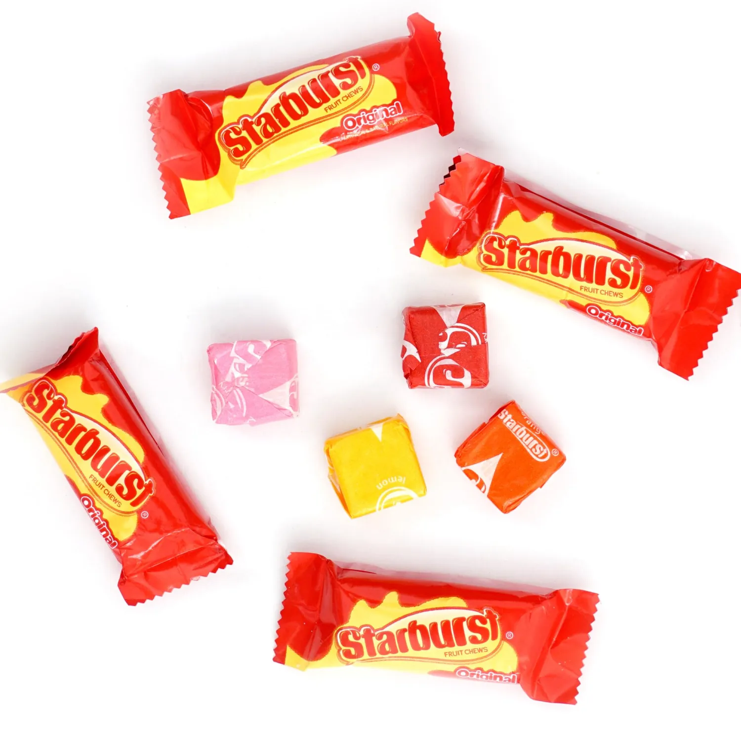 Fun Size Chewy Candy, 1.5 Pound Bulk Bag, 2 in 1 Pack, Individually Wrapped Candy