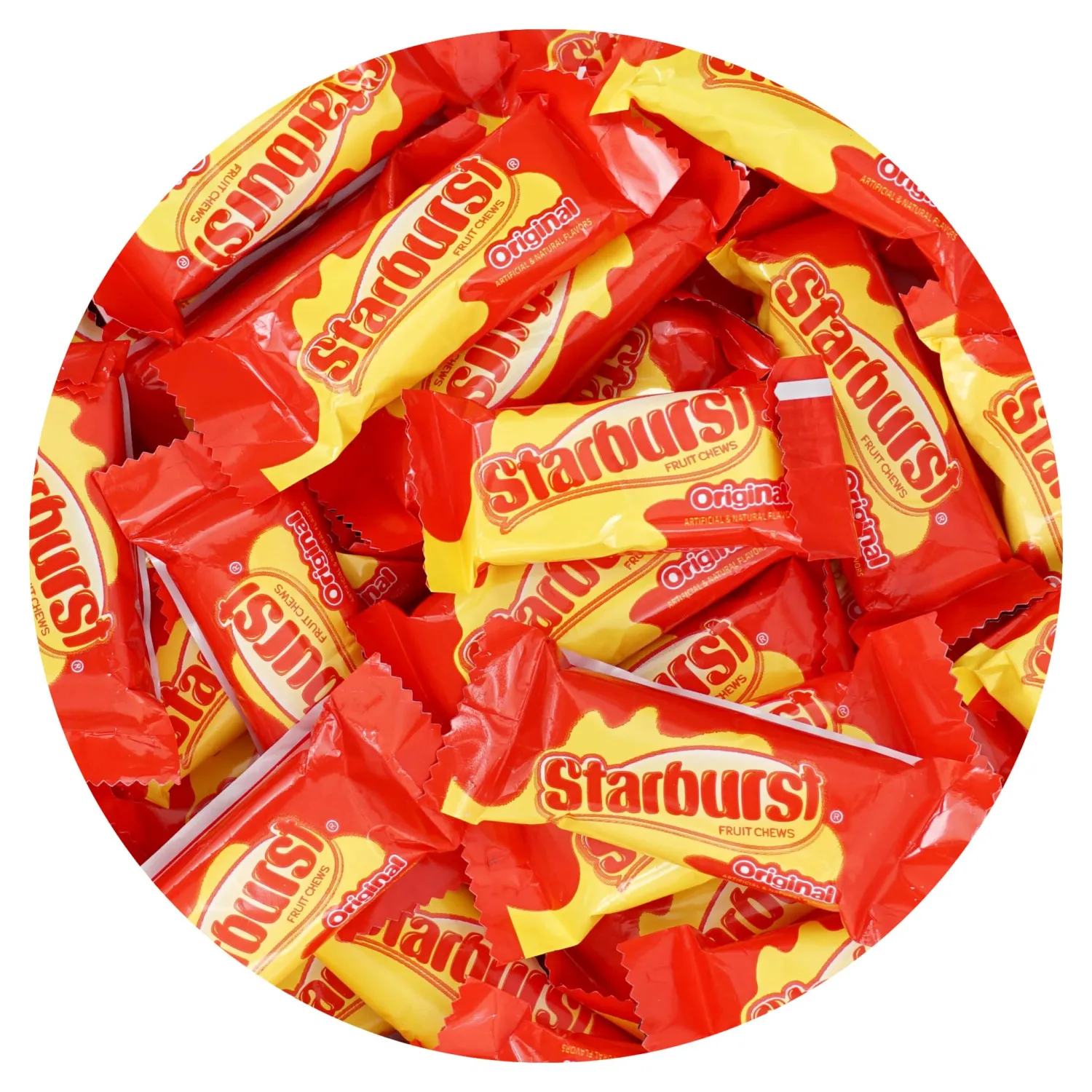 Fun Size Chewy Candy, 1.5 Pound Bulk Bag, 2 in 1 Pack, Individually Wrapped Candy