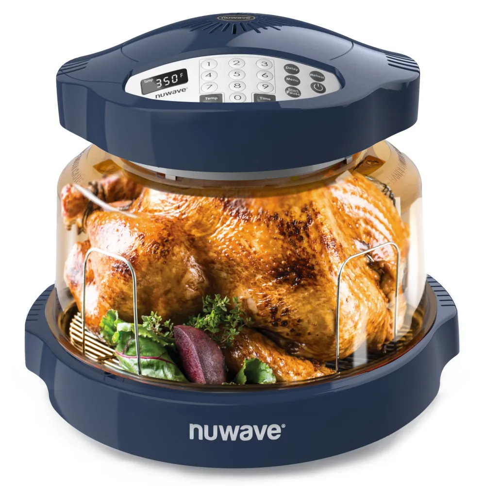 Nuwave Pro Plus 2 Infra-Red Oven, Countertop, Convection, Cook Fresh or Frozen, No Defrosting or Preheating, Cook Healthy, 360 Surround Heat, Adjustable Temps, 100 Presets, 50 Memory, Tough Power Dome