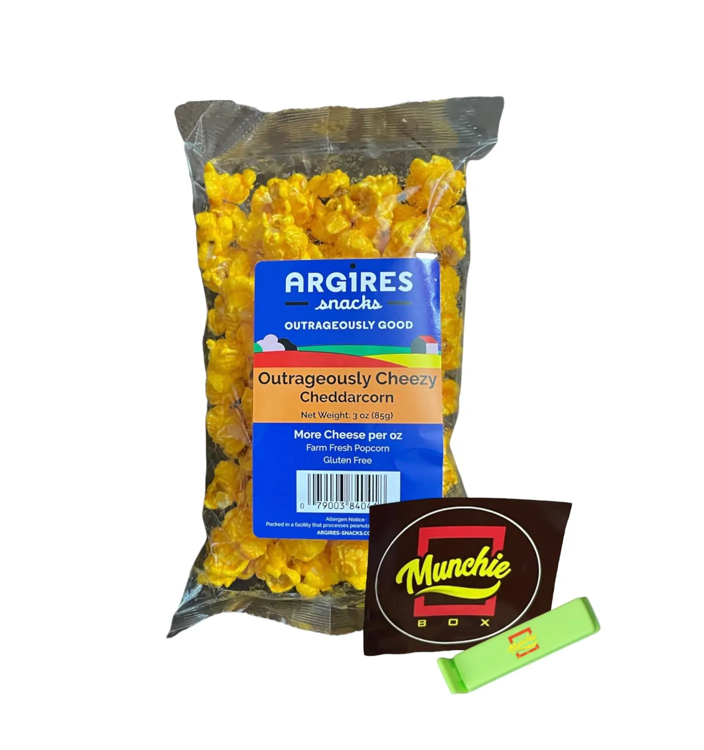Argires Chicago 9 pack Gourmet Cheddar Cheese Popcorn 3 oz Bags - Chicago Snack House