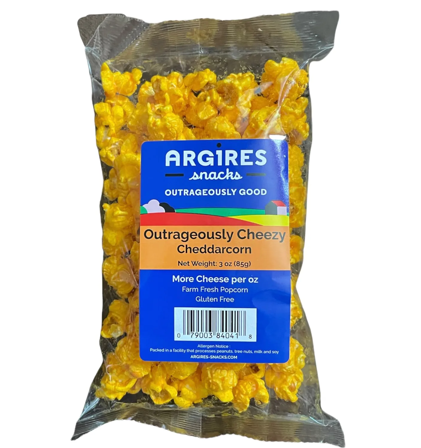 Argires Chicago 9 pack Gourmet Cheddar Cheese Popcorn 3 oz Bags - Chicago Snack House
