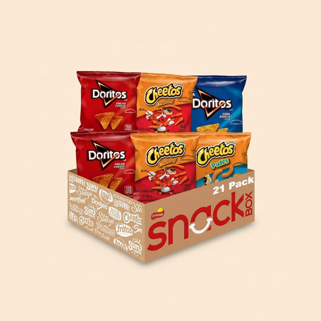 Frito-Lay Doritos & Cheetos Mix Variety Pack, Single Serve Snack Bags (Pack of 21)