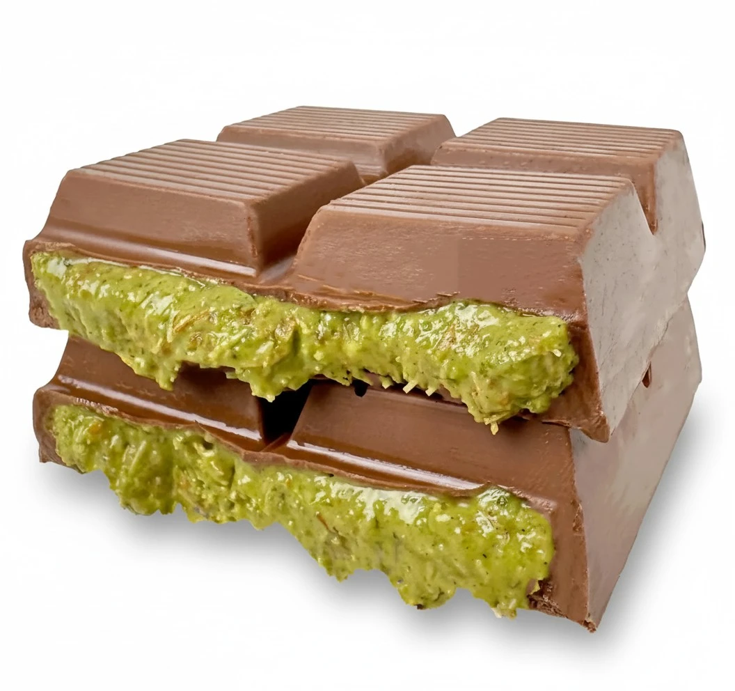 Gulluoglu Dubai Chocolate Kunafa Pistachio (The Original), 7oz - 200 gr (Pack of 1), daily fresh shipment, Ideal Gift for all Occasions, Gulluoglu Chocolate Kunafa