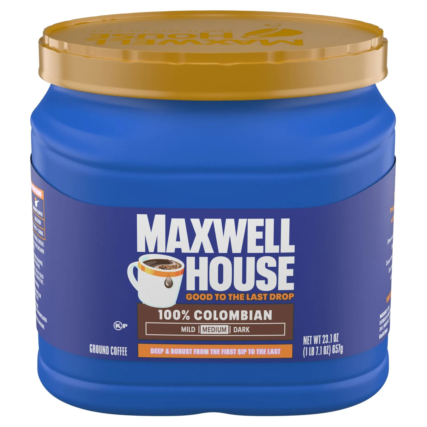 Maxwell House 23.1oz Ground Coffee Medium 100% Colombian Roast