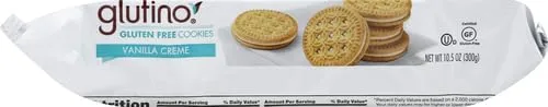 Glutino Gluten Free Vanilla Creme Cookies,10.5 oz