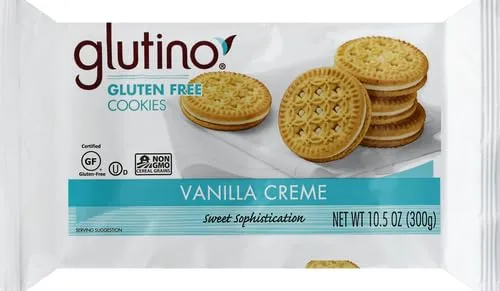 Glutino Gluten Free Vanilla Creme Cookies,10.5 oz