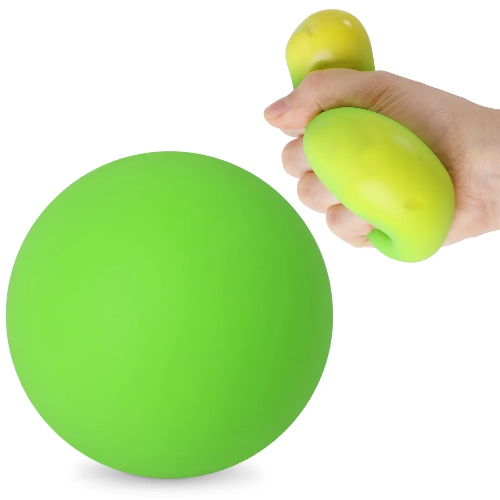 AMOR PRESENT Dough Squeeze Ball, Color Changing Fidget Toy 2.75" Stretchy Stress Ball for Teens Anxiety Relief Autism Hand Exercise