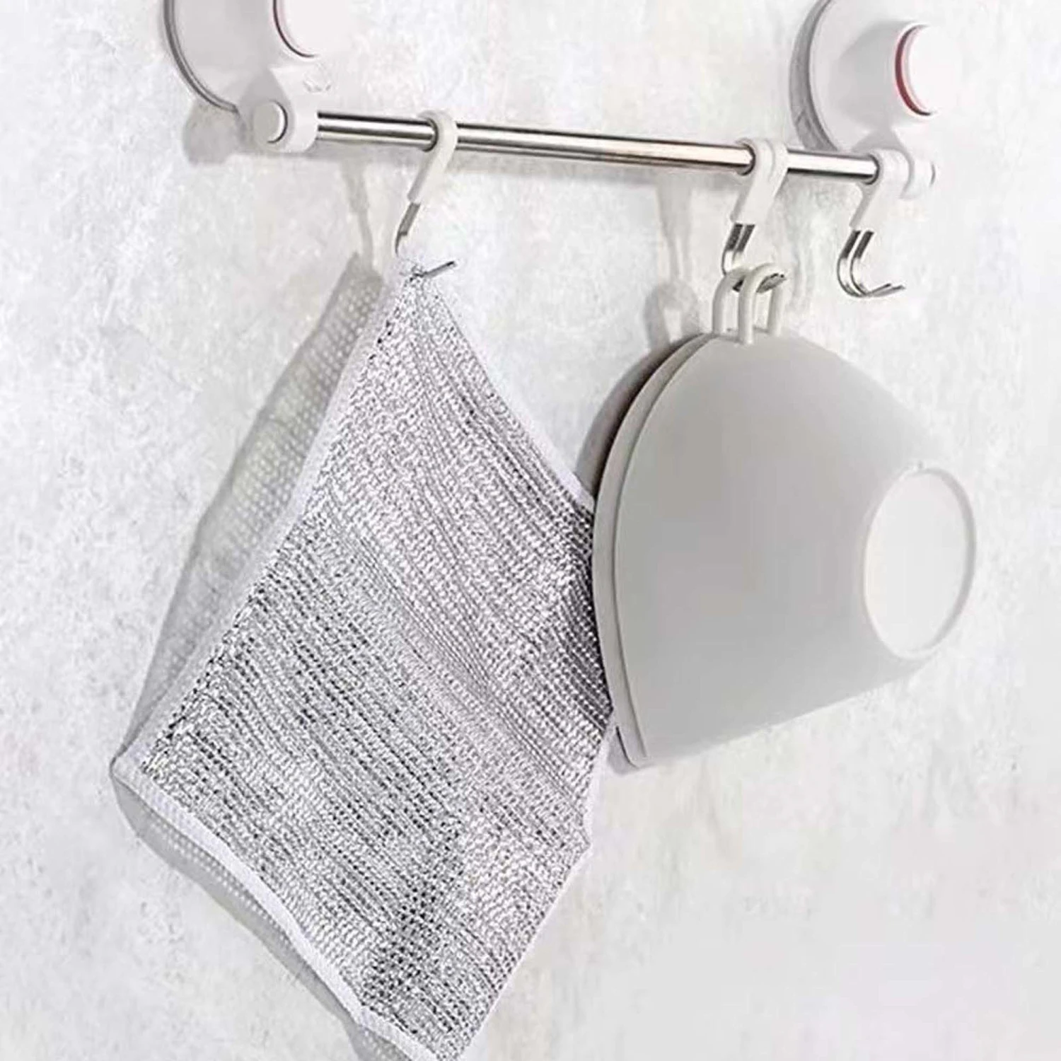 Non-Scratch Wire Dishcloths Soft Cleaning Cloths Dishwashing Rags