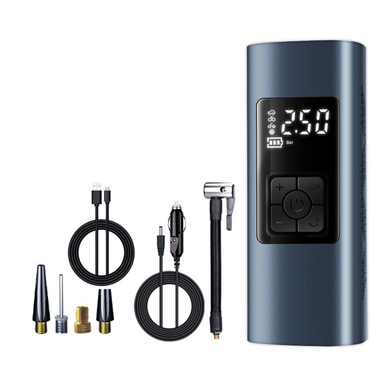 Rechargeable Tire Inflator 4 Modes Portable Air Compressor Air Pump 