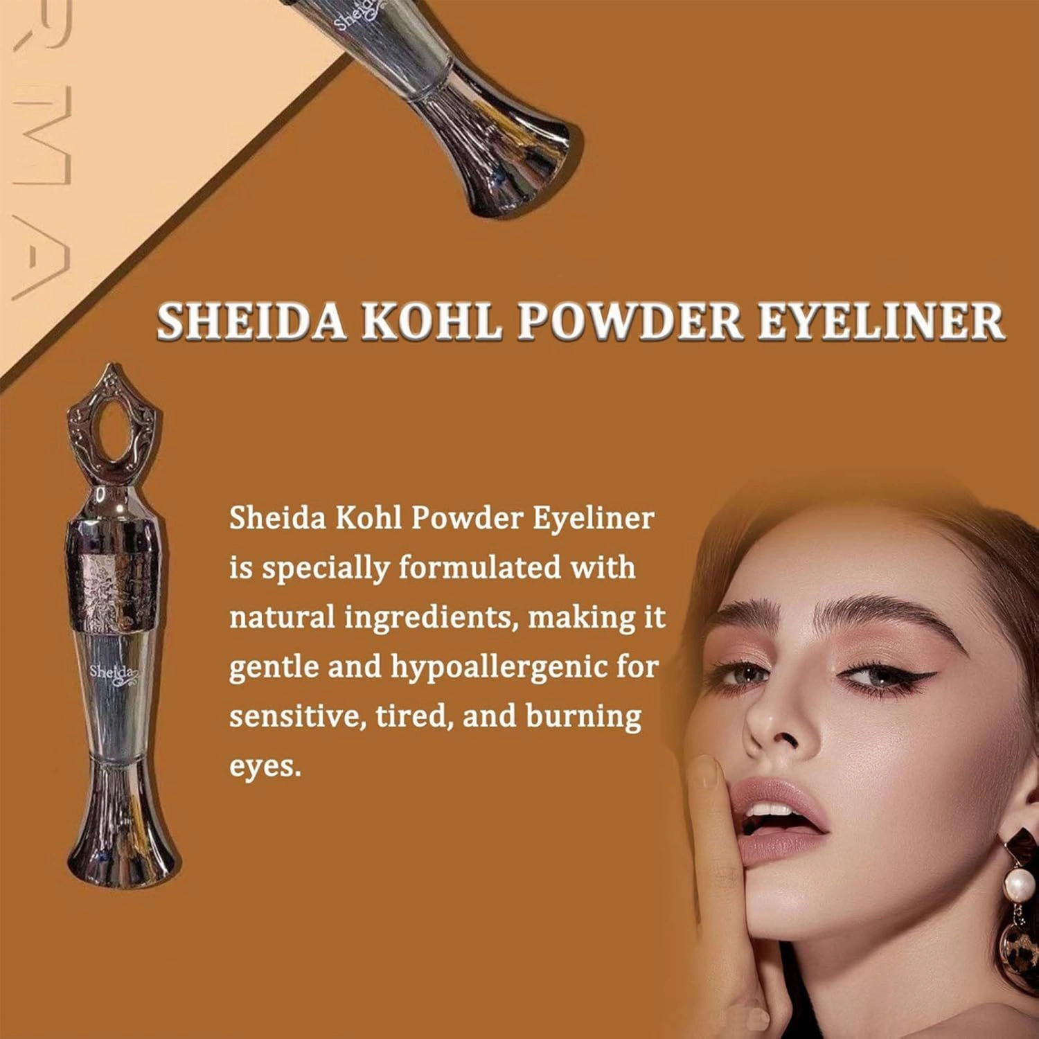 Egyptian Powder Eyeliner Long Lasting Waterproof Smudge Proof Eyeliner