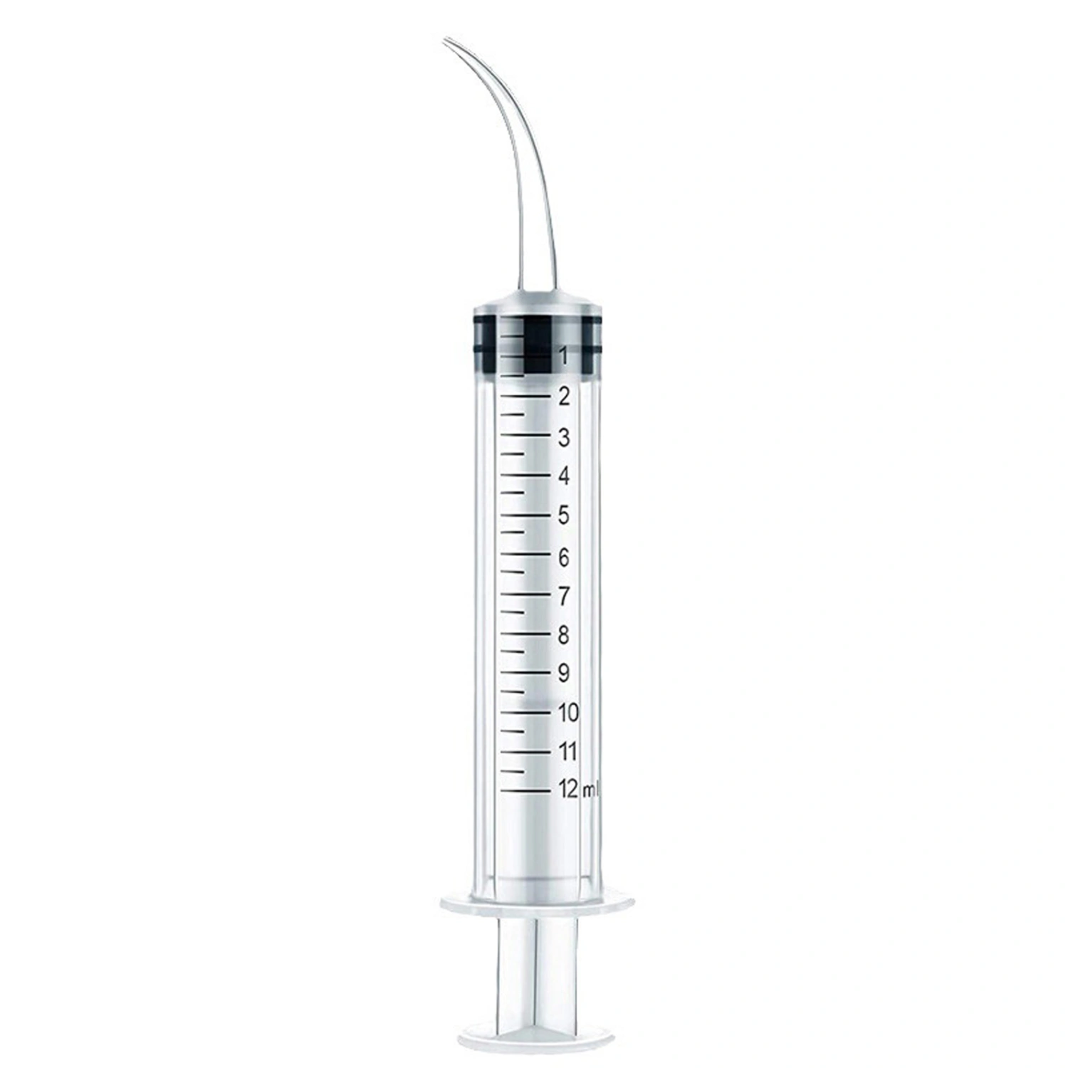12ml/cc Dental Syringe with Curved Tip Disposable Irrigation Syringe