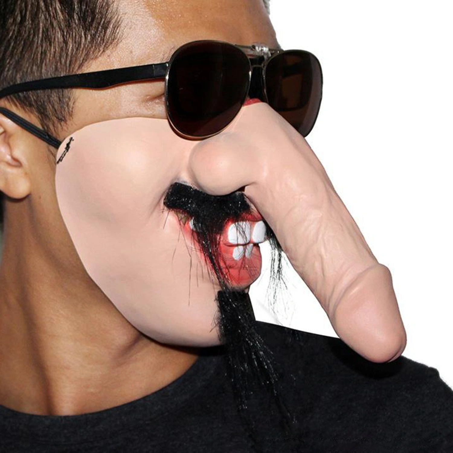 Halloween Headwear Creepy Big Nose Face Covering Funny Props