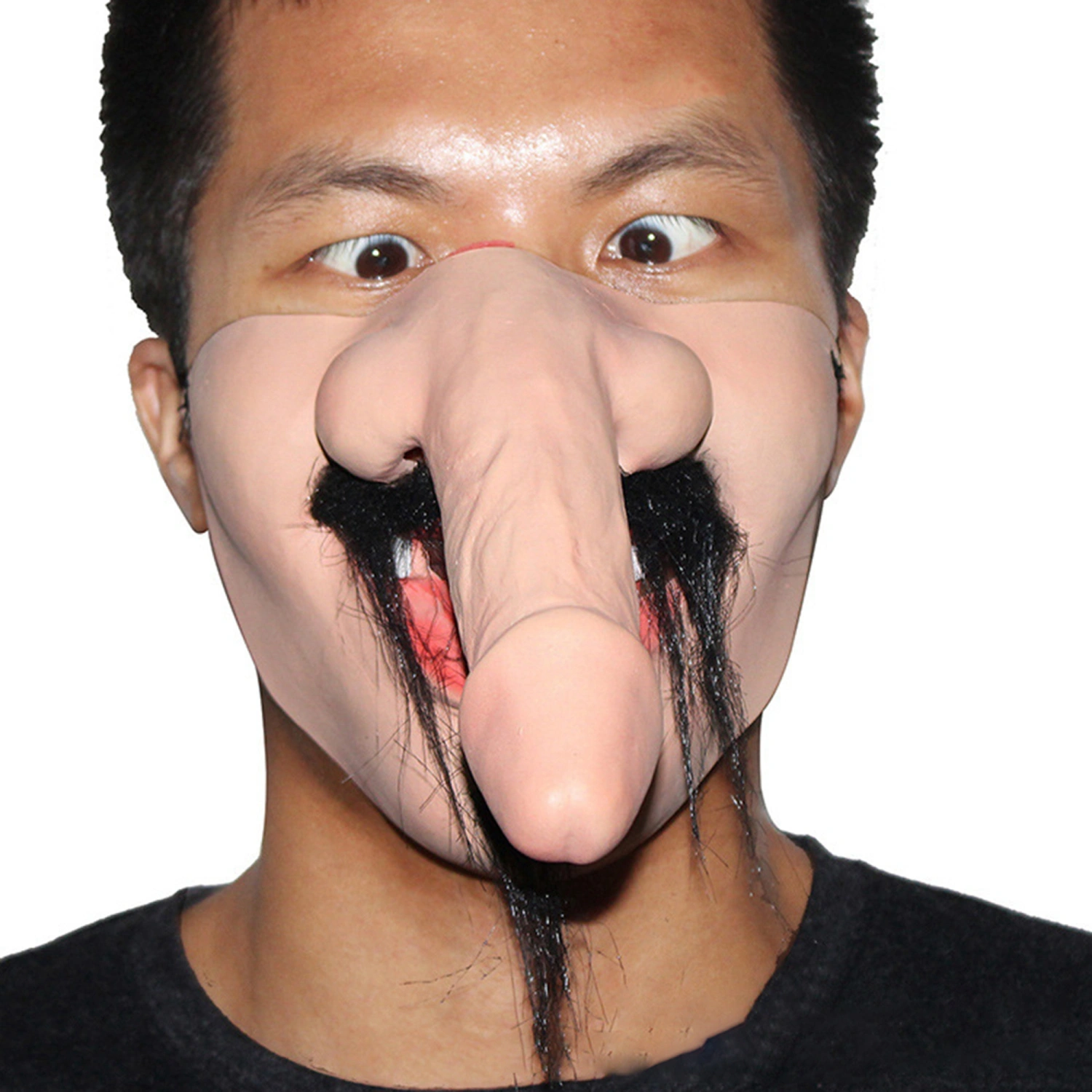 Halloween Headwear Creepy Big Nose Face Covering Funny Props