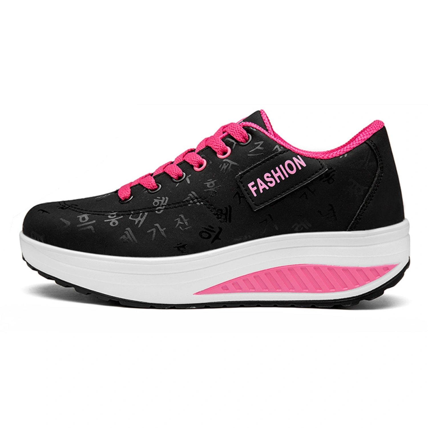 Women Platform Shoes, Elegant Soft Korean Characters Non-slip Sneakers
