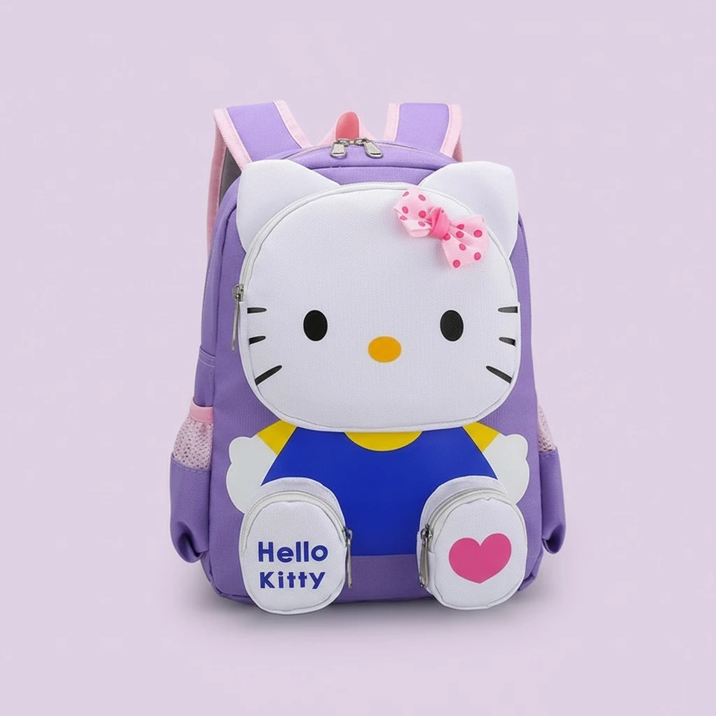 Kids Toddler Girls Backpack Cartoon Pattern Lightweight Schoolbag