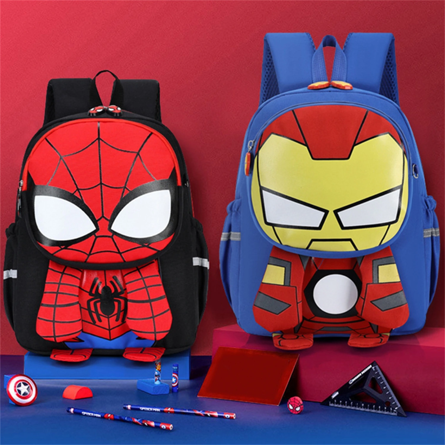 Kawaii Backpack for Girls Boys, Cartoon Lightweight School Backpacks