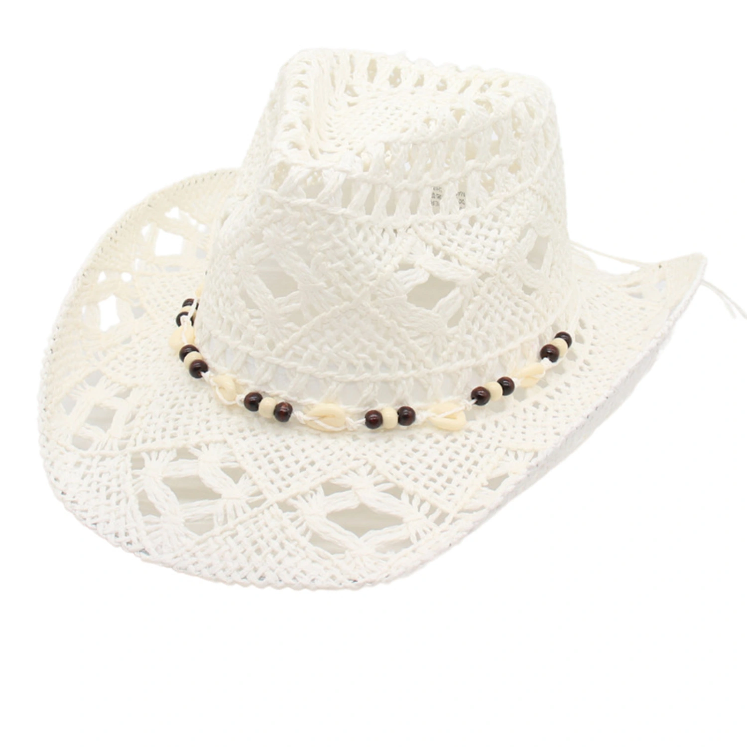Women Summer Straw Hat Bucket Cap Hollow-Out Bucket Hats Jazz Hat