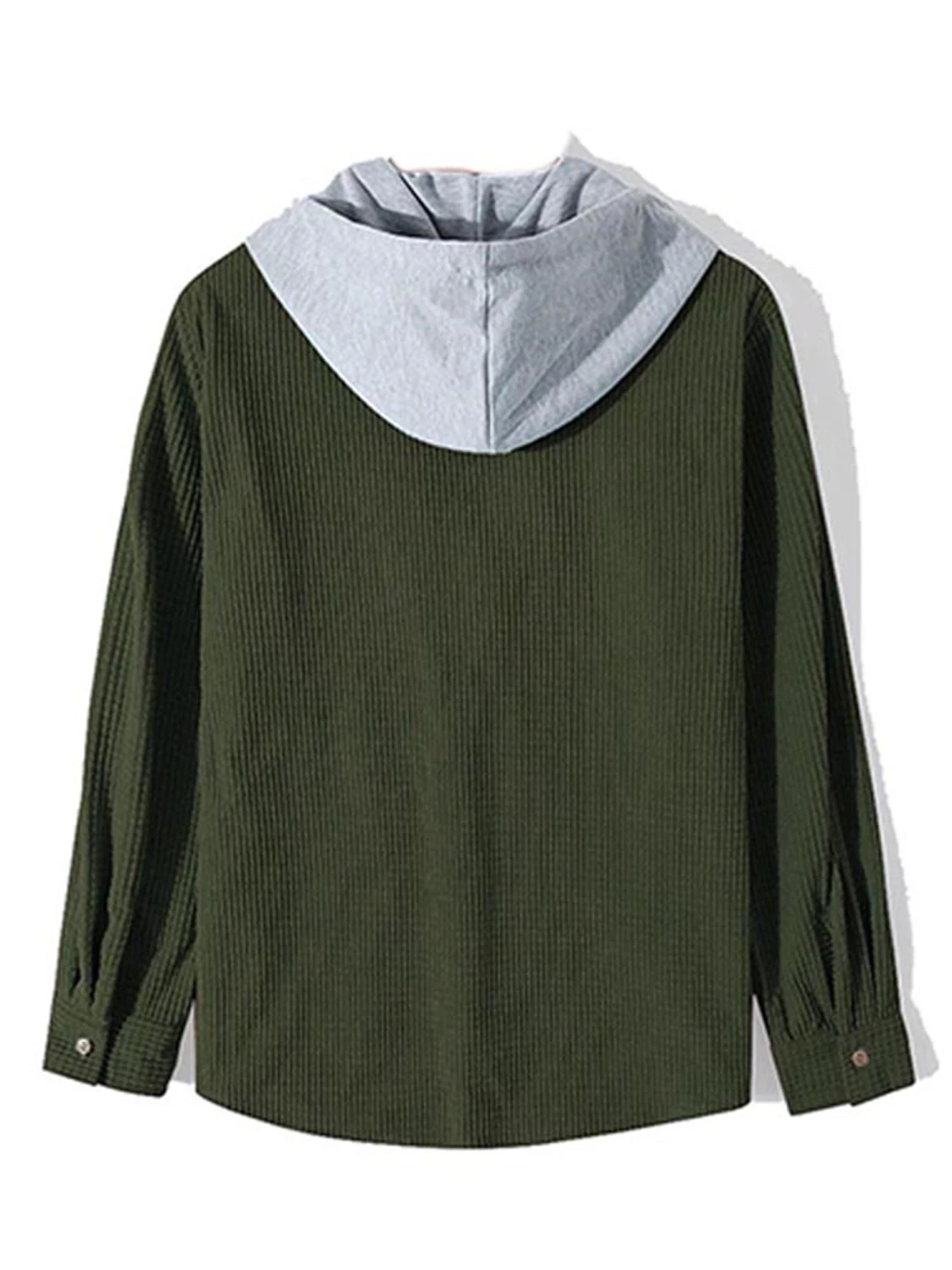 Men Loose Hoodies Drawstring Patchwork Hooded Sweatshirts Tops