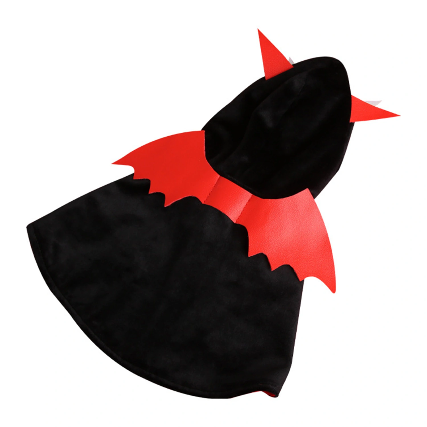 Halloween Dog Devil Costume Cat Hooded Cape Cosplay Accessory