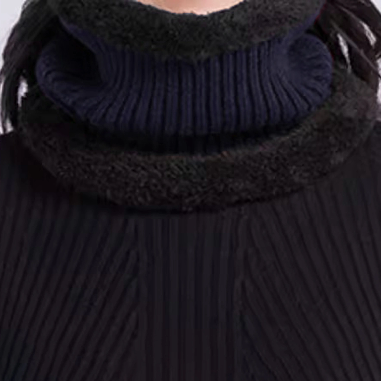 Men Knitted Hat Classic Solid Color Beanies with Ear Flaps Skull Caps