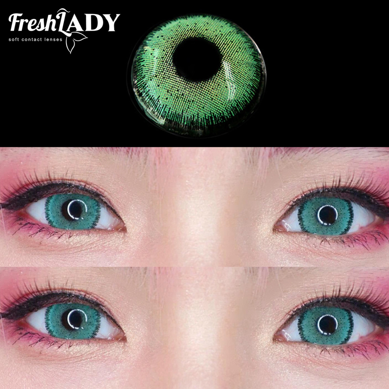 Colored Lenses for Eyes Moisturizing Green Lenses Comforting Lenses 