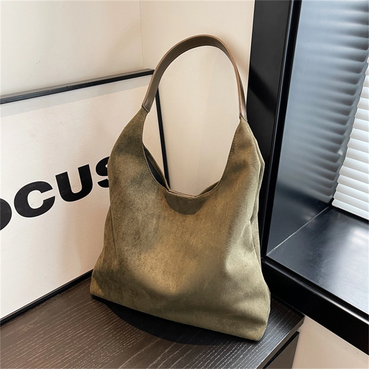 Women’s Slouchy Hobo Bag Lightweight Tote Bag Vintage Shoulder Purse