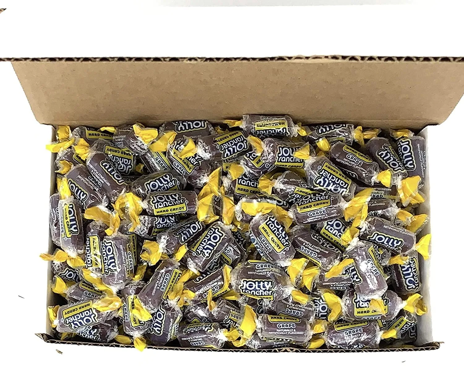 SECRET CANDY SHOP Jolly Rancher Hard Candy Bulk in Box (Individually Wrapped) (Grape, 2lb)