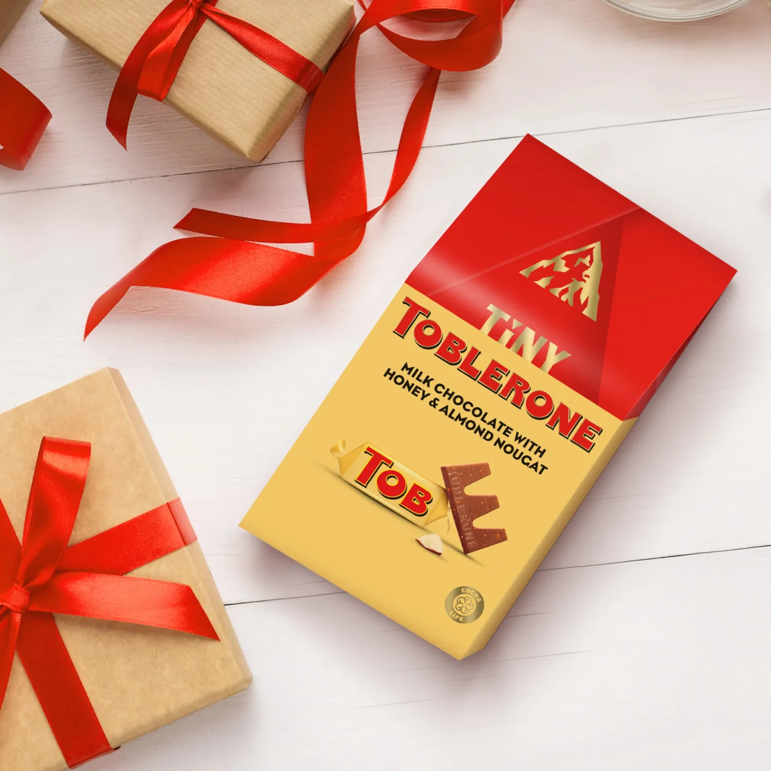 Toblerone Tiny Milk Chocolate Bars with Honey and Almond Nougat, 8.46 oz (30 Pieces)