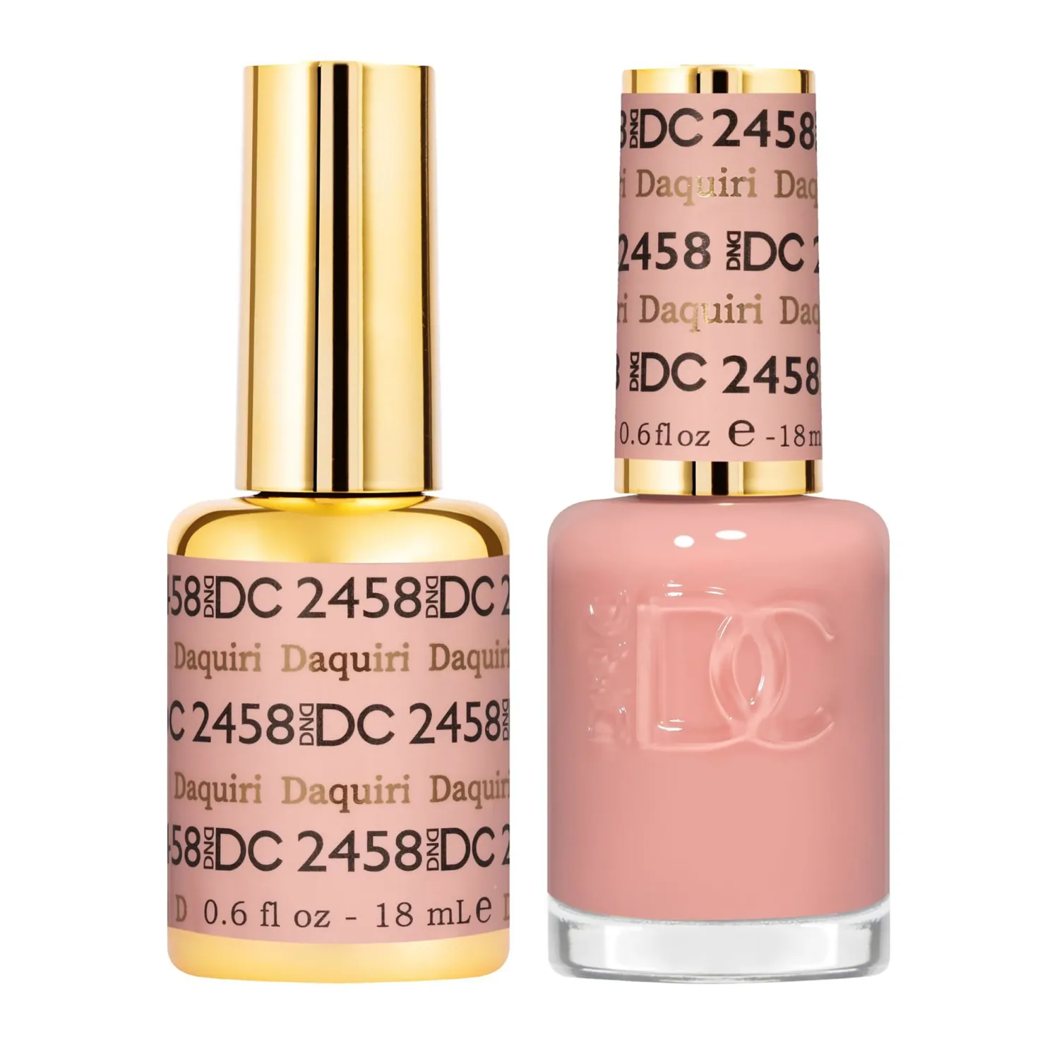 DND DC Gel Polish Set, Sheer Collection, UV Gel Polish and Air Dry Nail Lacquer, Matching Chip-Free Polish Duo, 0.5 Fl Oz Each
