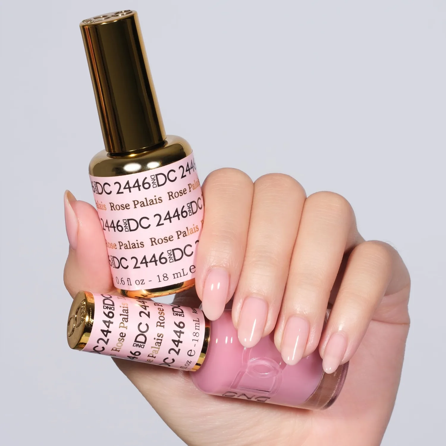 DND DC Gel Polish Set, Sheer Collection, UV Gel Polish and Air Dry Nail Lacquer, Matching Chip-Free Polish Duo, 0.5 Fl Oz Each