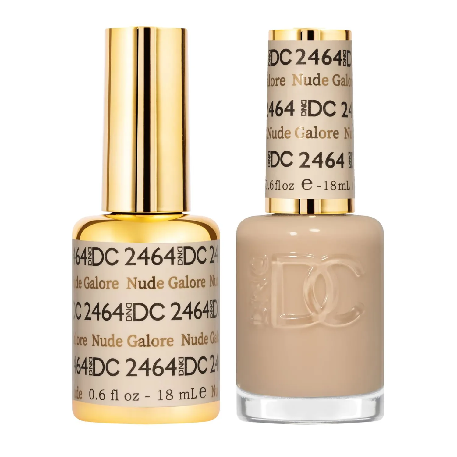 DND DC Gel Polish Set, Sheer Collection, UV Gel Polish and Air Dry Nail Lacquer, Matching Chip-Free Polish Duo, 0.5 Fl Oz Each