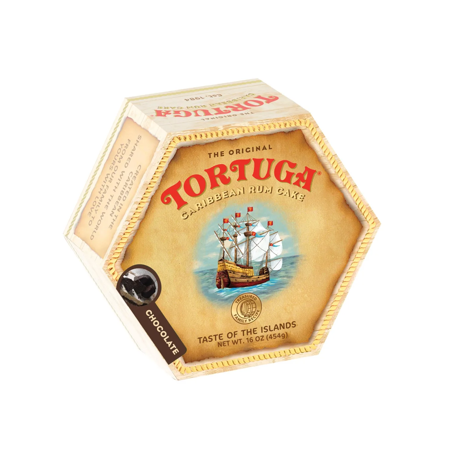 TORTUGA Caribbean Chocolate Rum Cake - 4 oz Rum Cake - The Perfect Premium Gourmet Gift for Gift Baskets, Parties, Holidays, and Birthdays - Great Cakes for Delivery