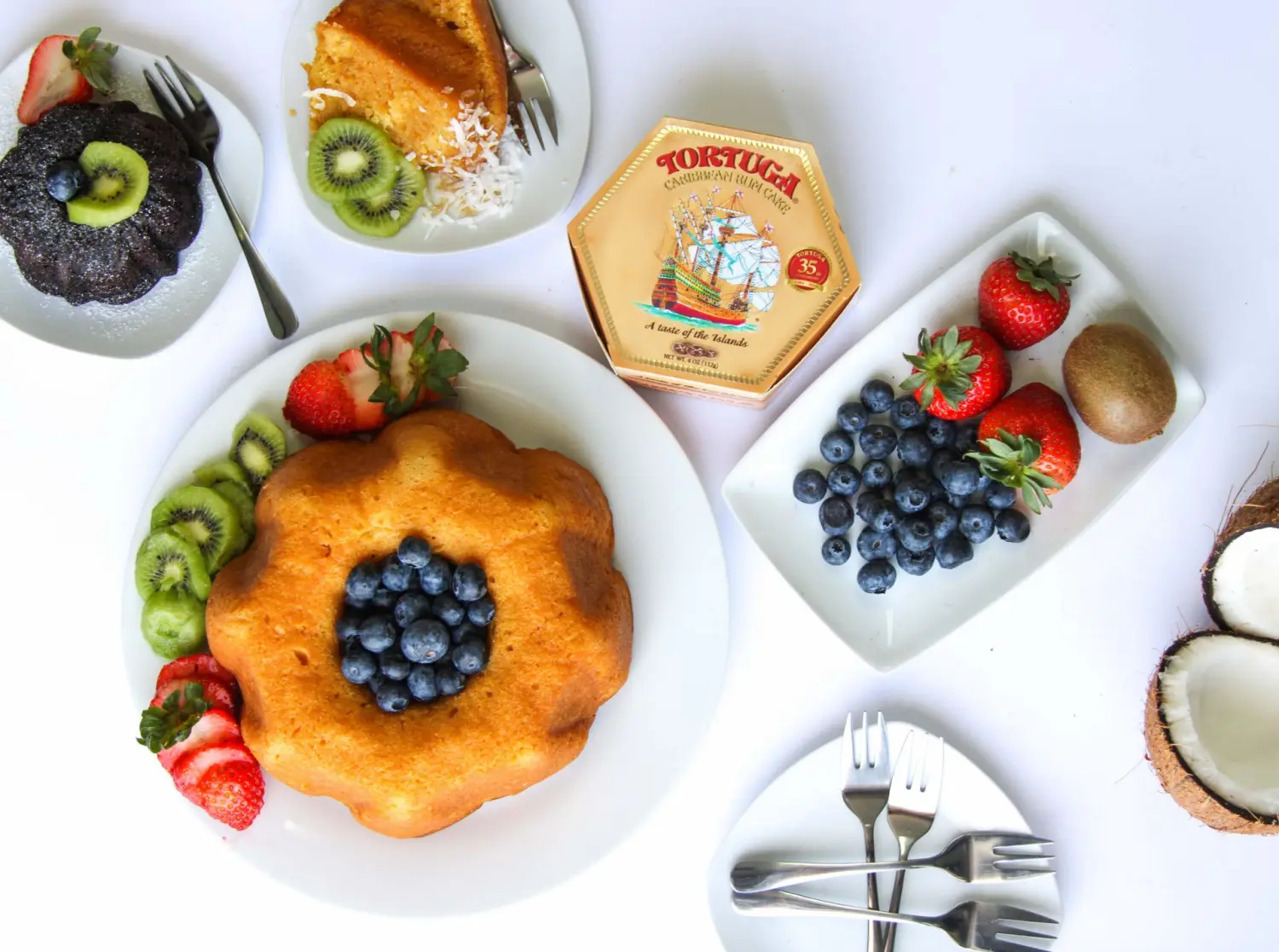 TORTUGA Caribbean Original Rum Cake with Walnuts - 16 oz Rum Cake - The Perfect Premium Gourmet Gift for Gift Baskets, Parties, Holidays, and Birthdays - Great Cakes for Delivery