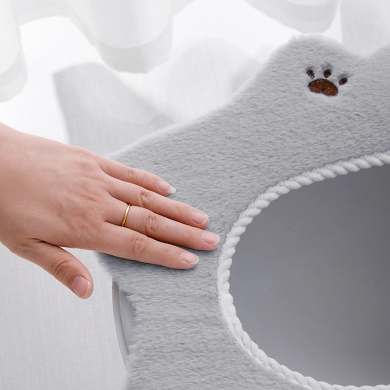 Soft Toilet Seat Cover Cute Cartoon Toilet Seat Warmer Cushion 