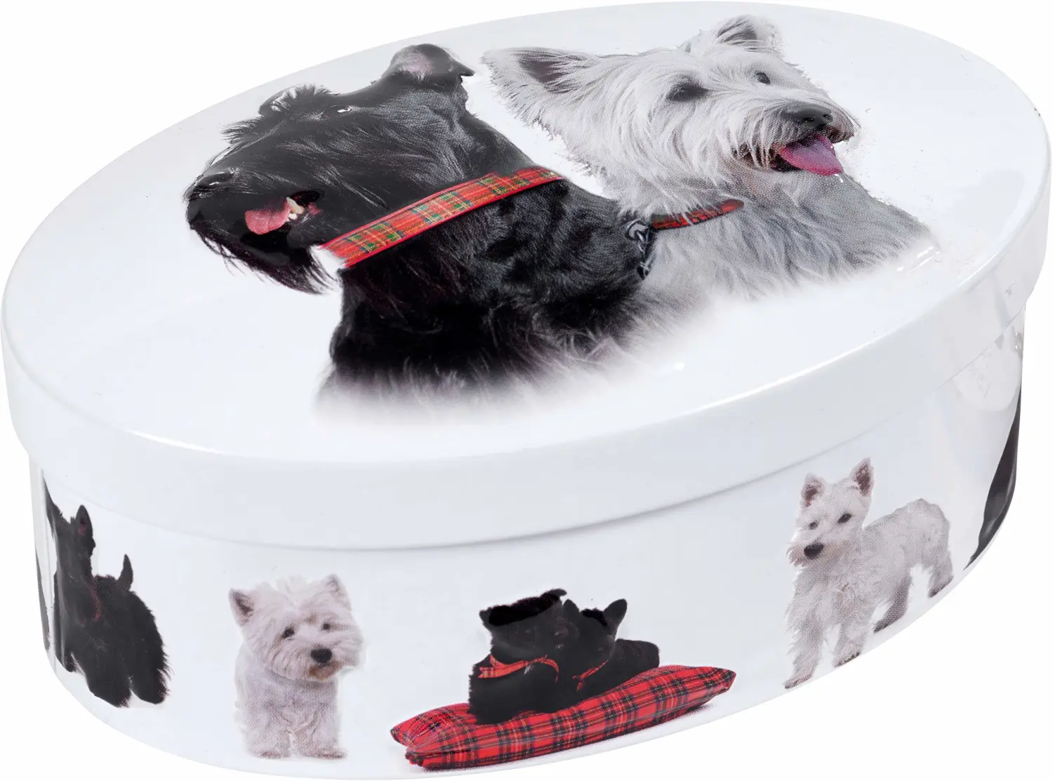 Gardiners of Scotland Handmade Fudge 120g Oval Tin, Scottie Dog Vanilla Fudge