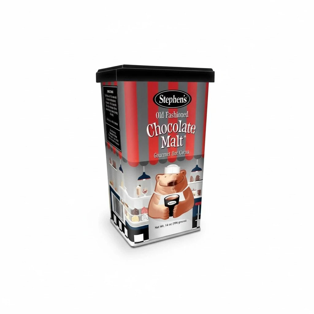 Stephen's Gourmet Hot Cocoa, Old Fashioned Chocolate Malt, 14 OZ (Pack of 1)