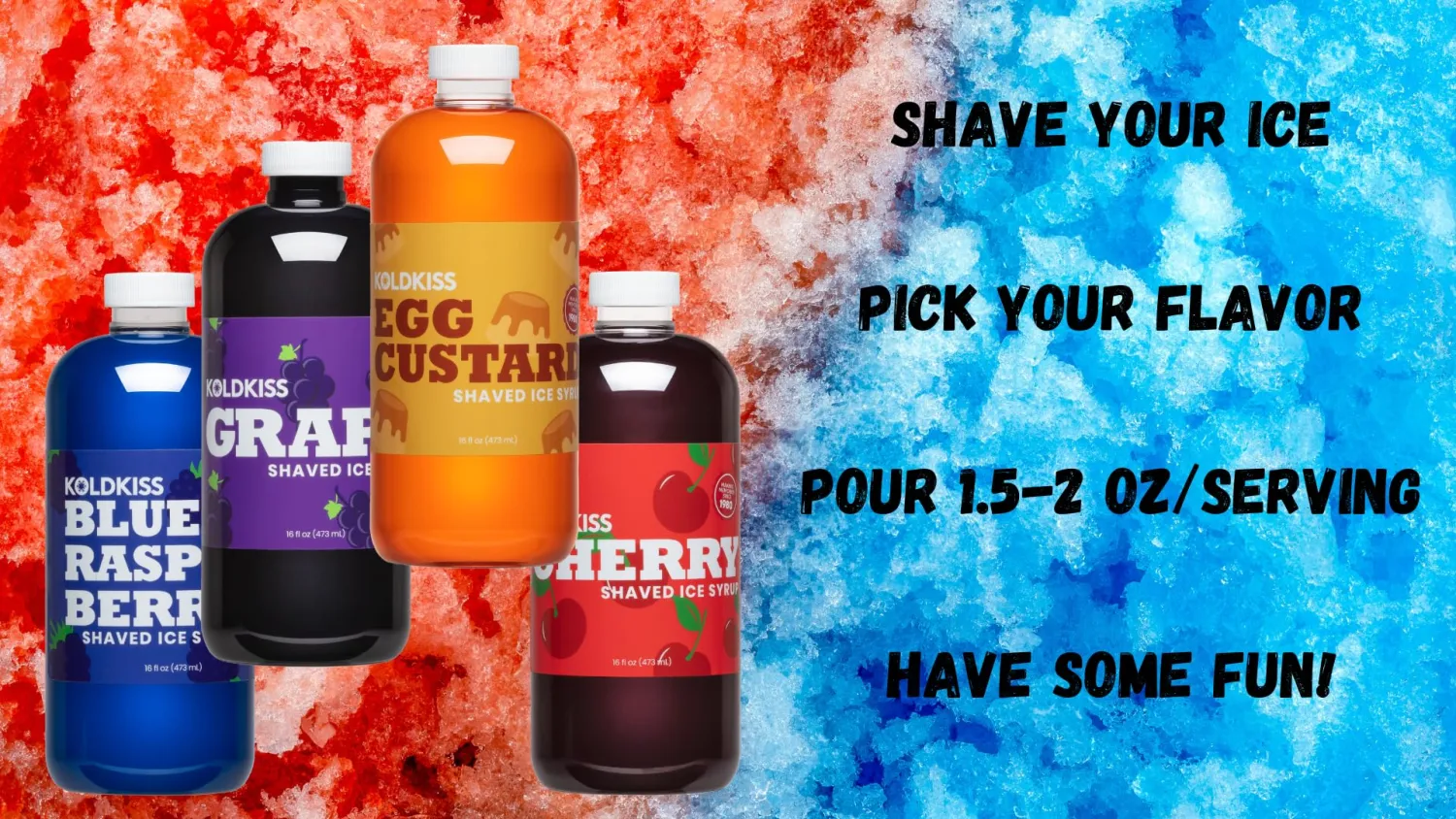 Koldkiss Snow Cone Syrup, Pint (Cotton Candy)
