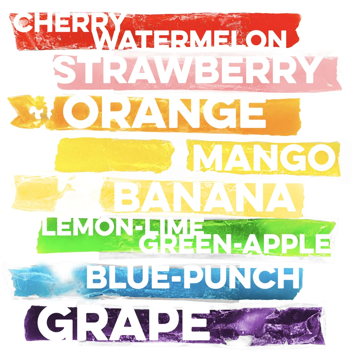 FunPops Frozen Ice Pops, 24-Fruit Flavored Freeze Pops, Frozen Summer Snack For All Ages, Low Calorie