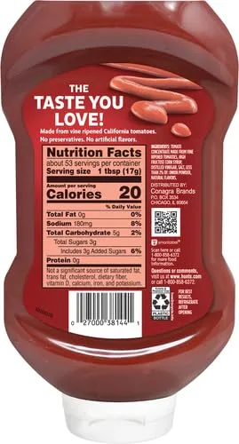 Hunt's Tomato Ketchup Squeeze Bottle, 32 oz