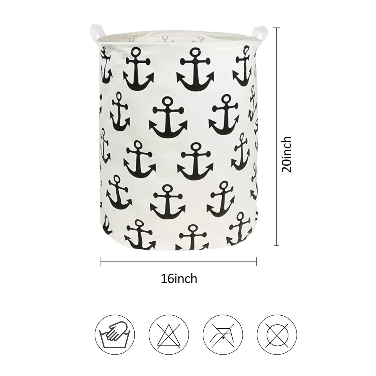 Collapsible Laundry Basket in Bedroom Waterproof Laundry Hamper in Bathroom Large Laundry Bag in College Dormitory Cloakroom Livingroom Nursery Organizer Toy Bin