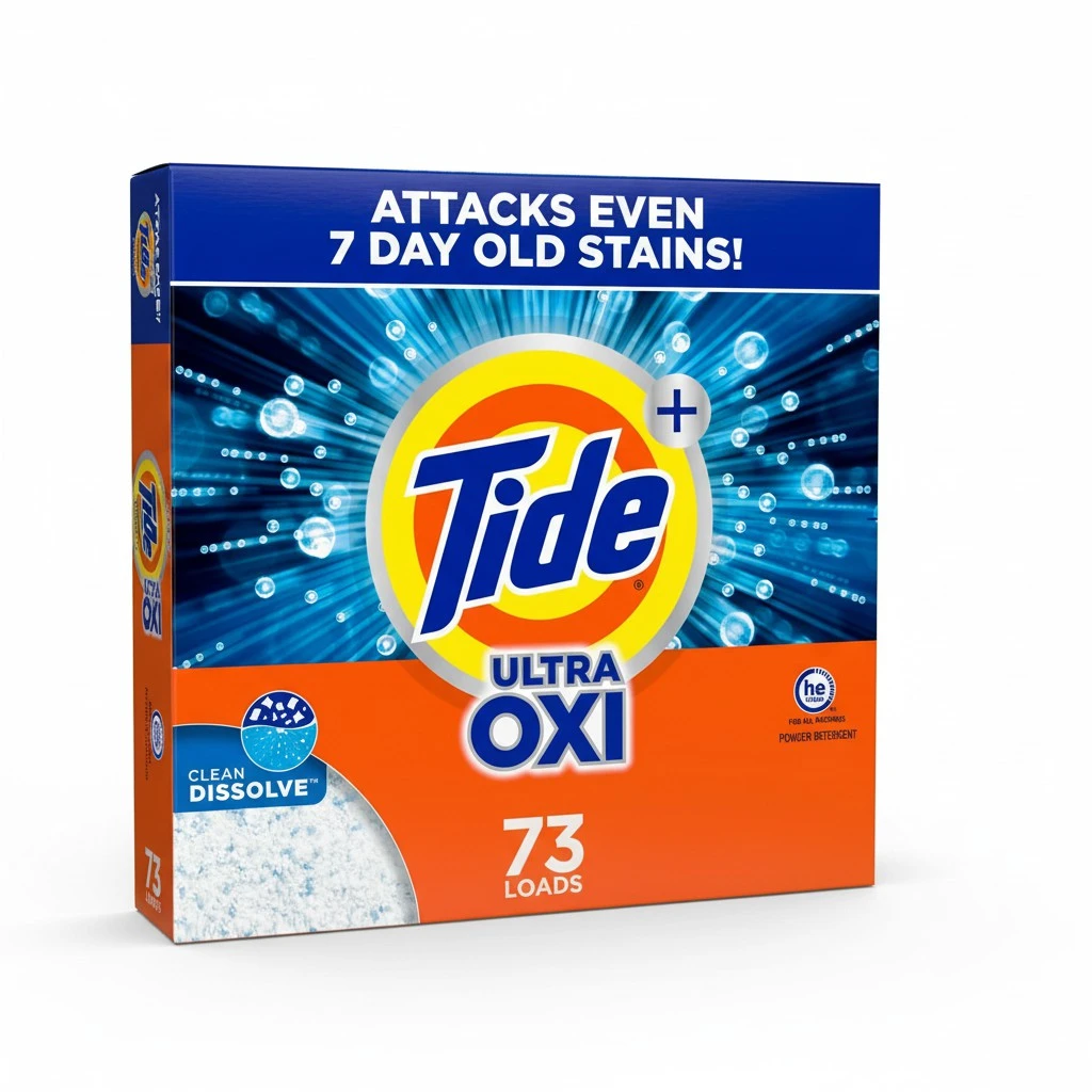 Tide Plus Ultra Oxi Powder Laundry Detergent, 73 loads, 127 oz