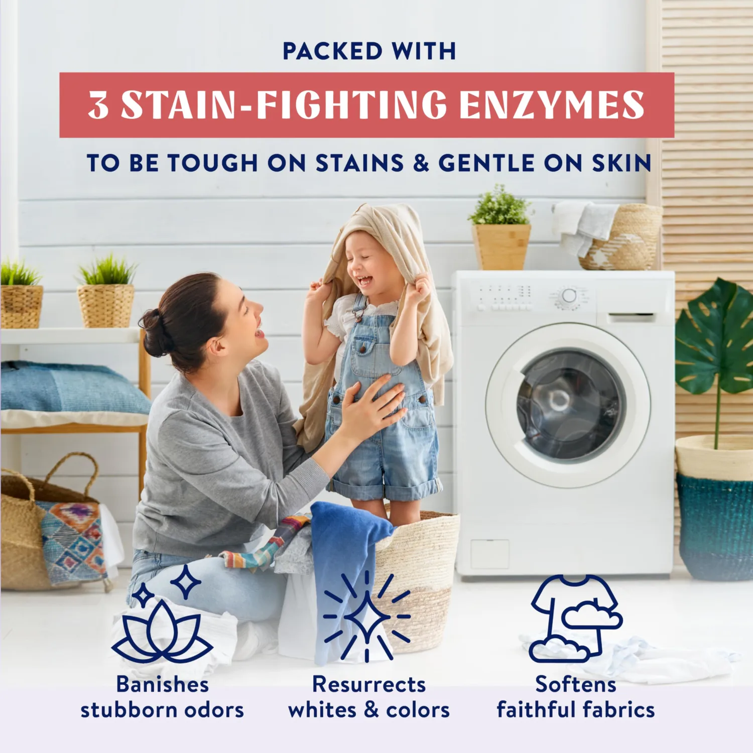 Ultra Concentrated Liquid Laundry Detergent Soap, 64 loads (32 oz), Long Lasting Scent, 90% Less Plastic, No Harsh Chemicals, Juniper Sandalwood, Defeats Stains & Odors, HE/Standard Compatible