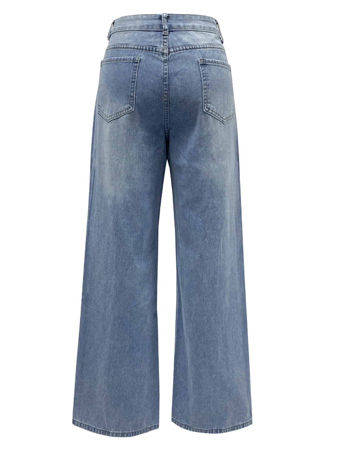 Women’s High Rise Boyfriend Jeans Vintage Wide Leg Loose Denim Pants